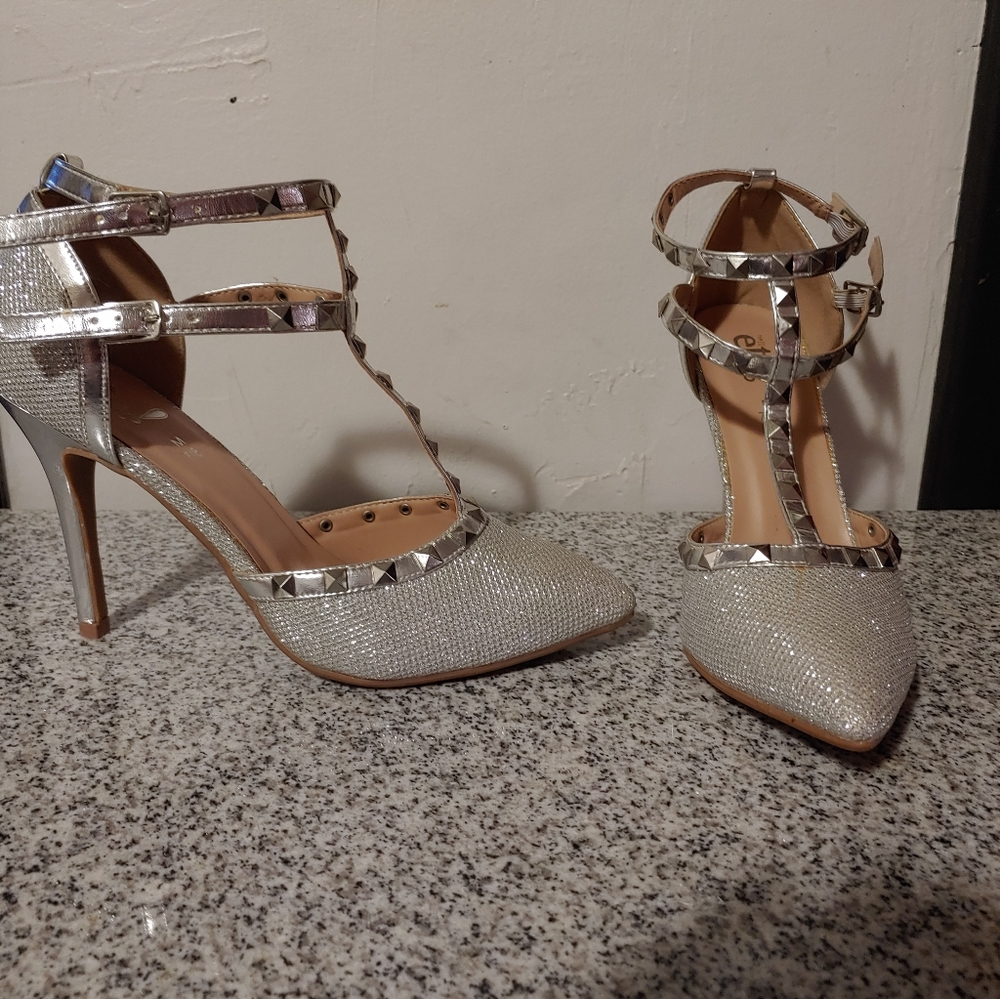 Silver heels